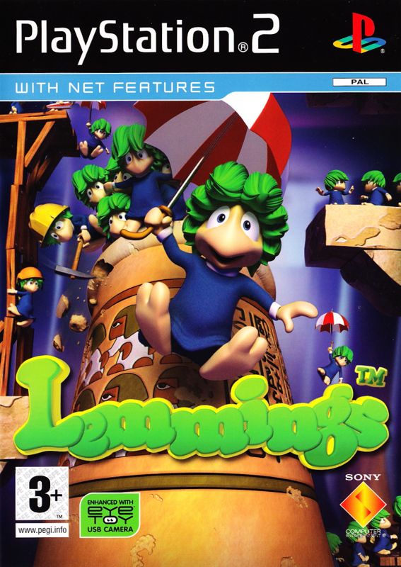Lemmings box art for Playstation 2